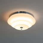 Astraea Concentric-Ring Glass Semi-Flush Light