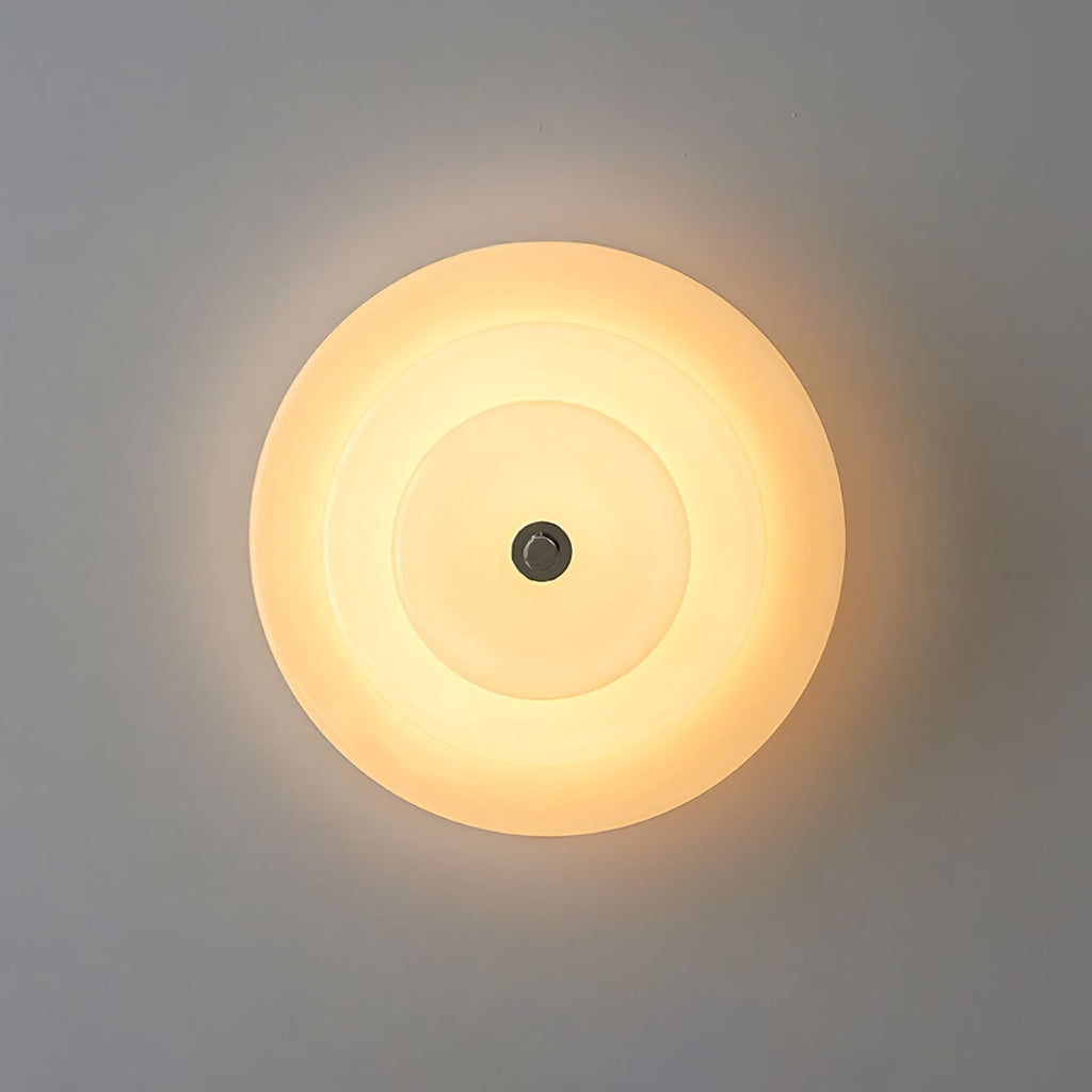 Astraea Concentric-Ring Glass Semi-Flush Light