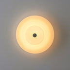 Astraea Concentric-Ring Glass Semi-Flush Light