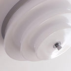 Astraea Concentric-Ring Glass Semi-Flush Light