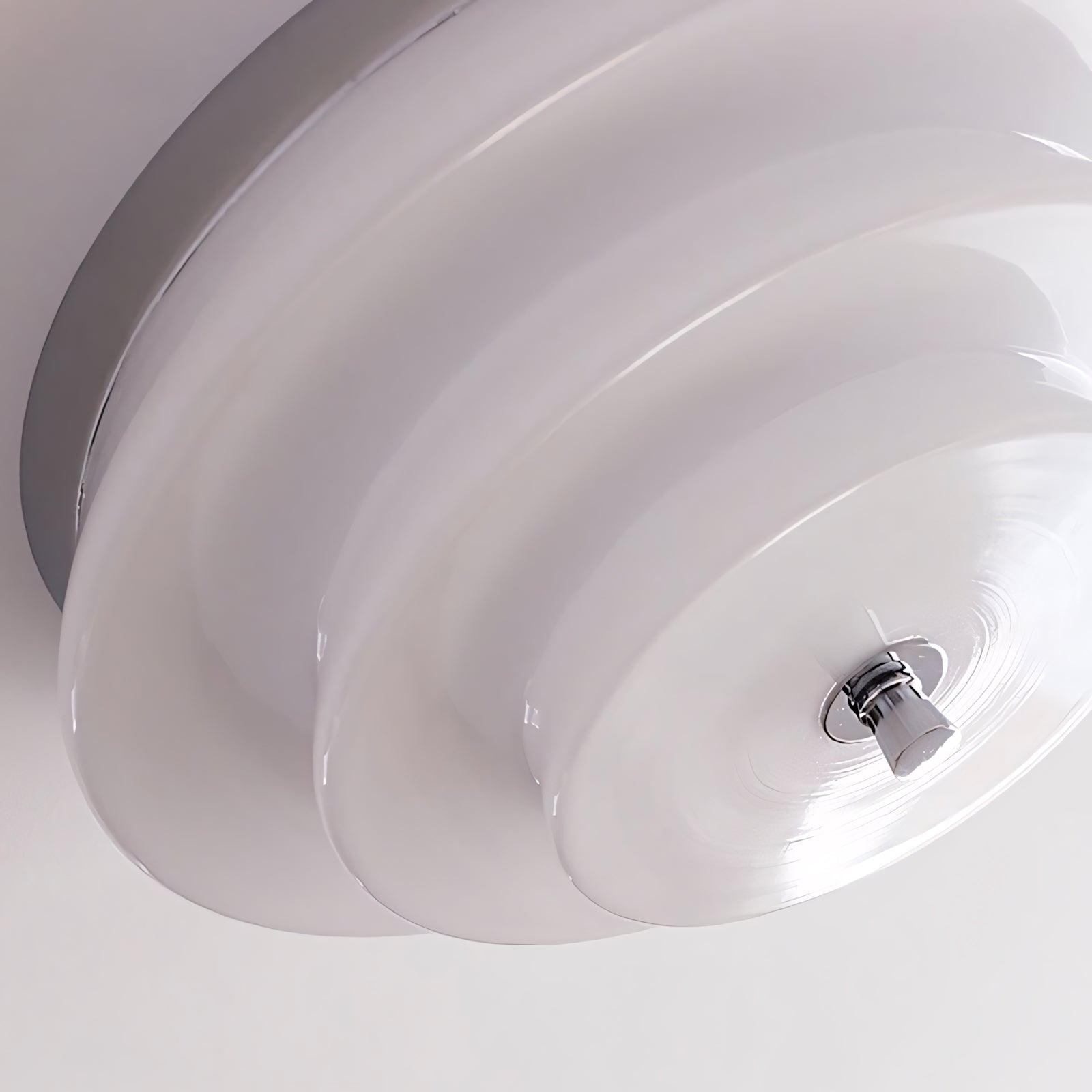Astraea Concentric-Ring Glass Semi-Flush Light