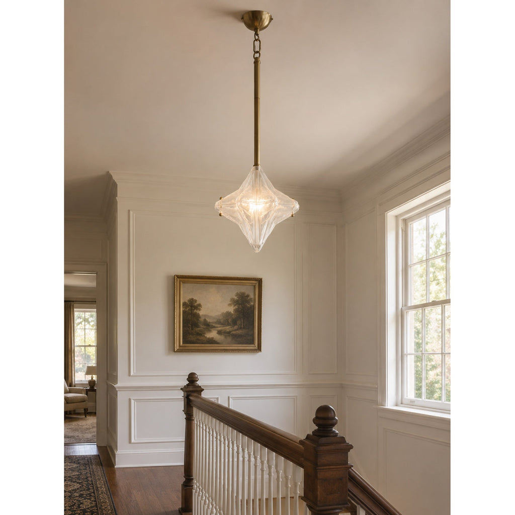 Astrid Diamond Starburst Pendant Light