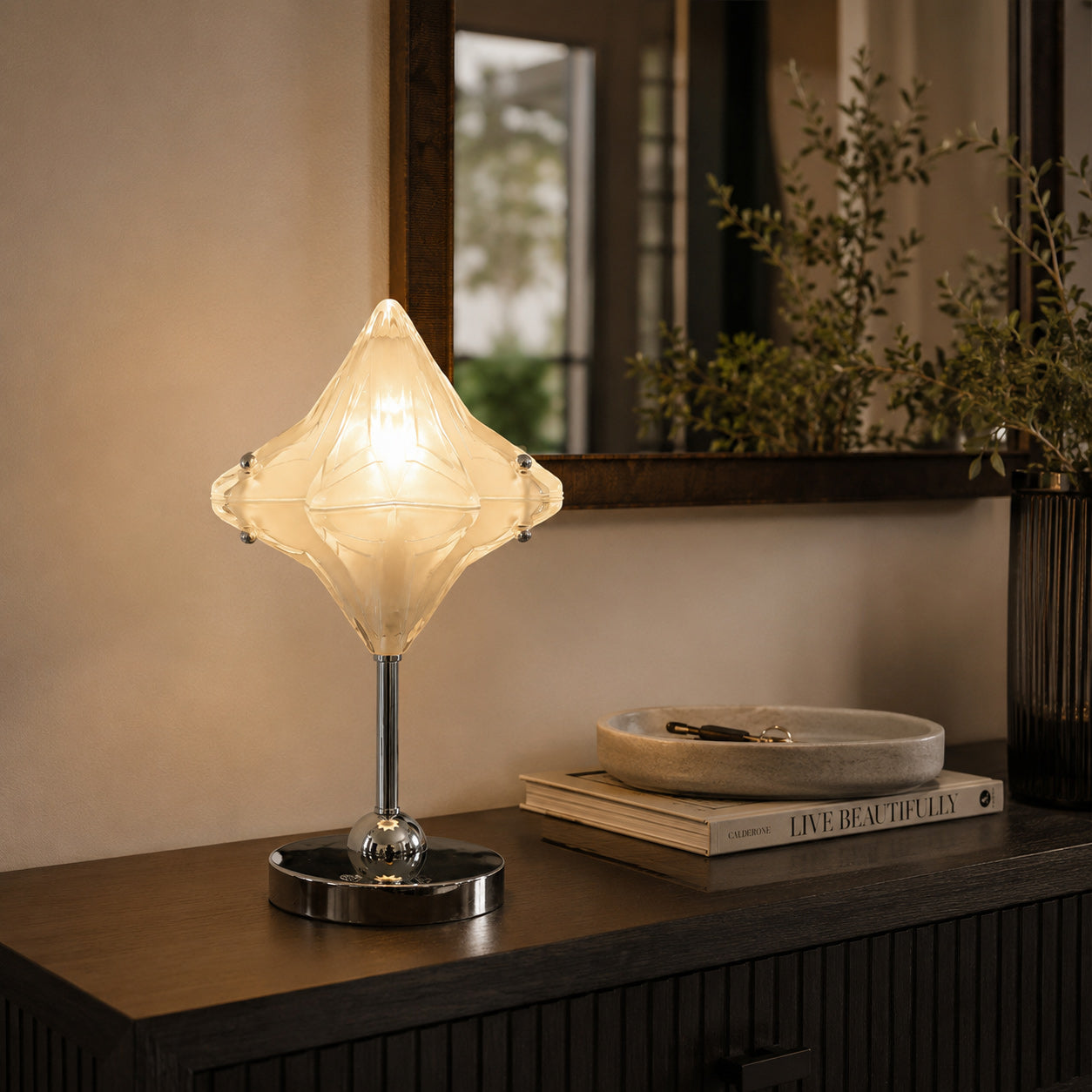 Astrid Diamond Starburst Table Lamp