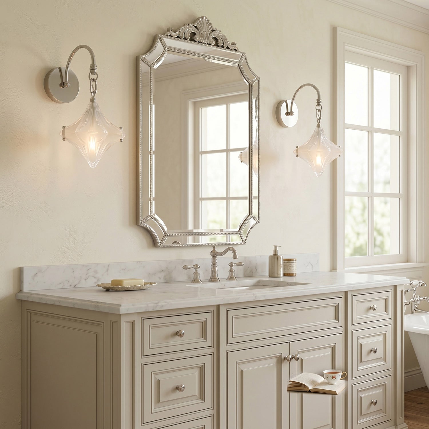 Astrid Diamond Starburst Wall Sconce