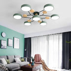 AstroLight: Modern LED Ceiling Light with Organic Design and Round Light Discs