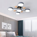 AstroLight: Modern LED Ceiling Light with Organic Design and Round Light Discs