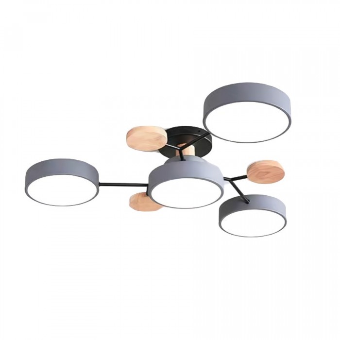 AstroLight: Modern LED Ceiling Light with Organic Design and Round Light Discs