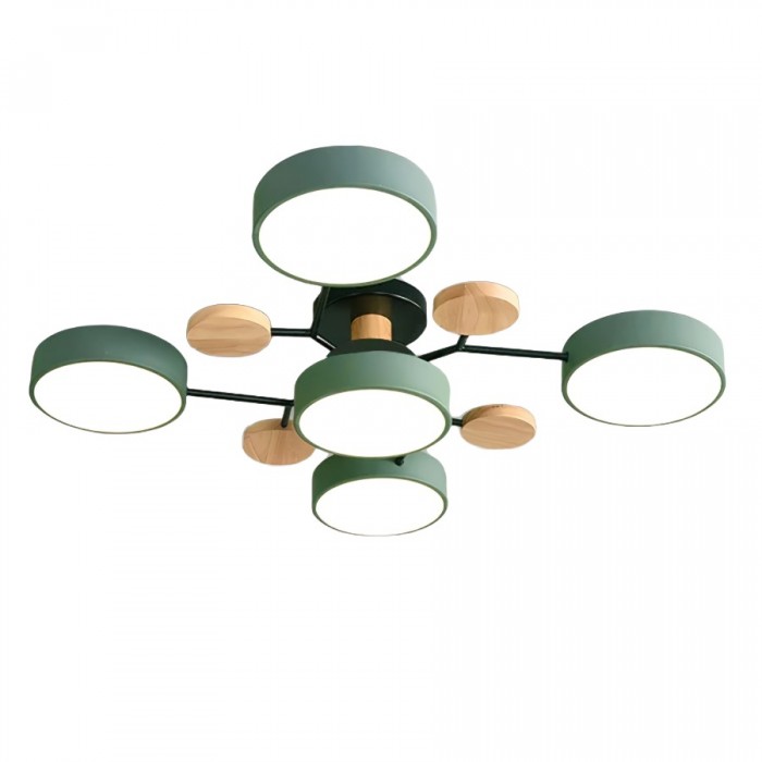 AstroLight: Modern LED Ceiling Light with Organic Design and Round Light Discs