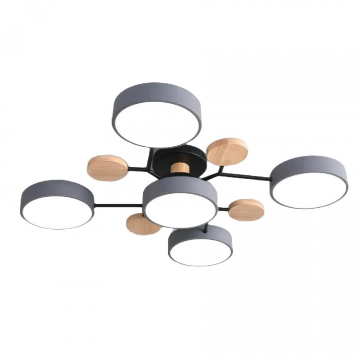 AstroLight: Modern LED Ceiling Light with Organic Design and Round Light Discs
