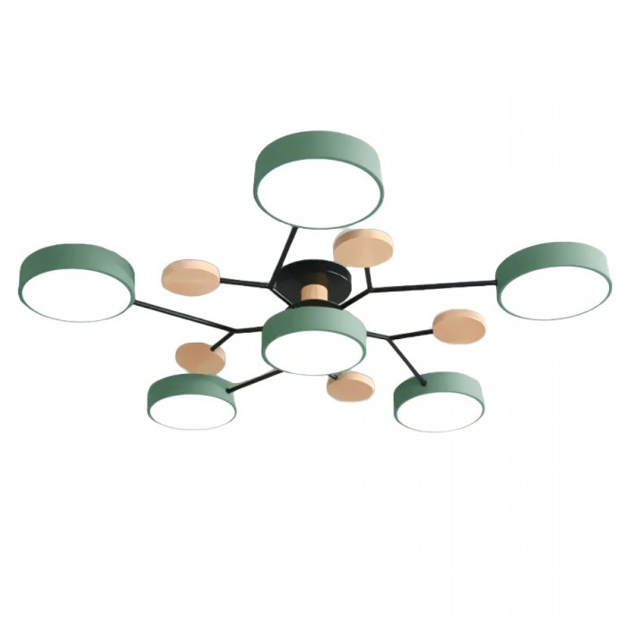 AstroLight: Modern LED Ceiling Light with Organic Design and Round Light Discs