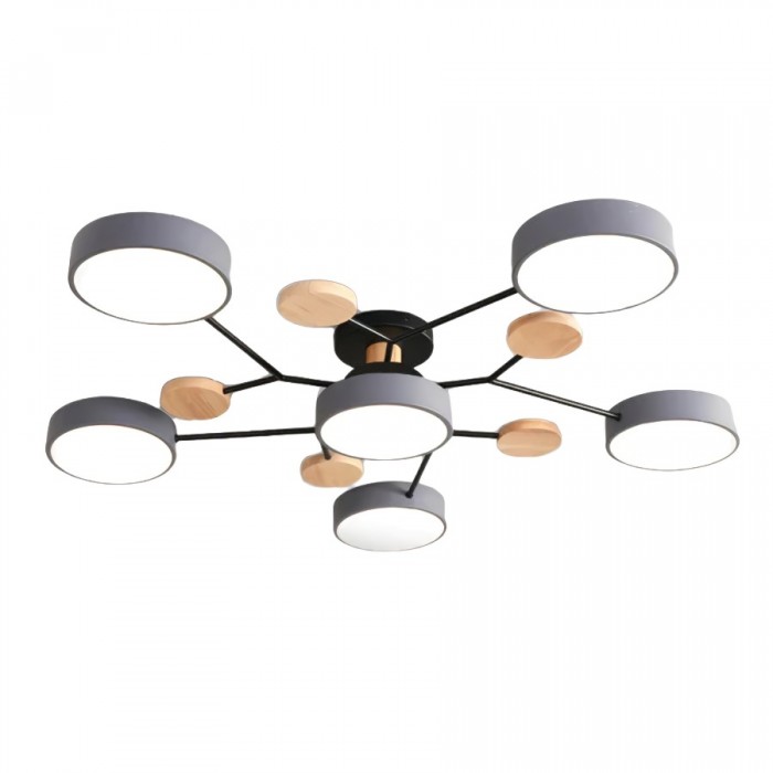 AstroLight: Modern LED Ceiling Light with Organic Design and Round Light Discs