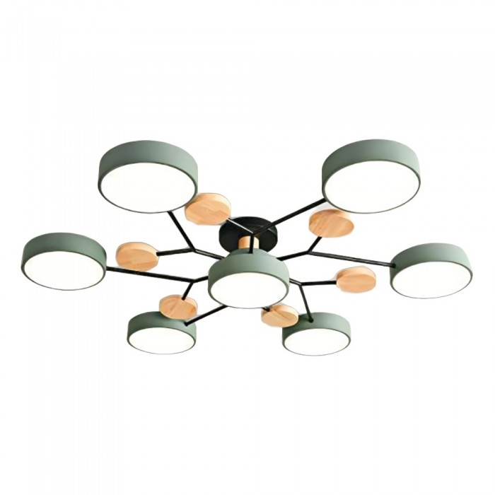 AstroLight: Modern LED Ceiling Light with Organic Design and Round Light Discs