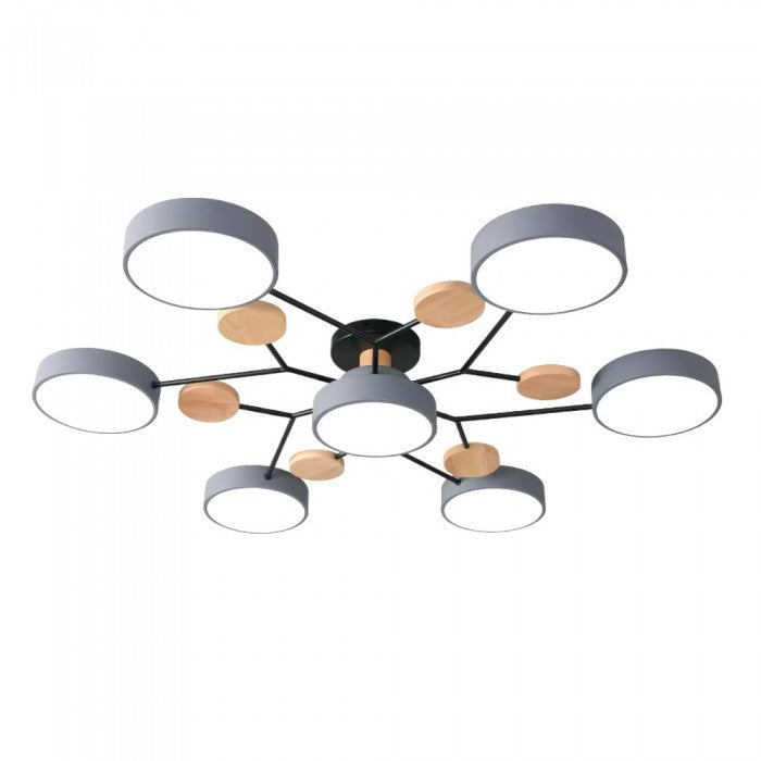 AstroLight: Modern LED Ceiling Light with Organic Design and Round Light Discs