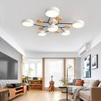 AstroLight: Modern LED Ceiling Light with Organic Design and Round Light Discs
