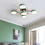 AstroLight: Modern LED Ceiling Light with Organic Design and Round Light Discs