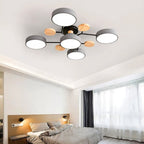AstroLight: Modern LED Ceiling Light with Organic Design and Round Light Discs
