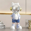 Astronaut Figurine Resin Decorative Sculpture Glossy Helmet Modern Design