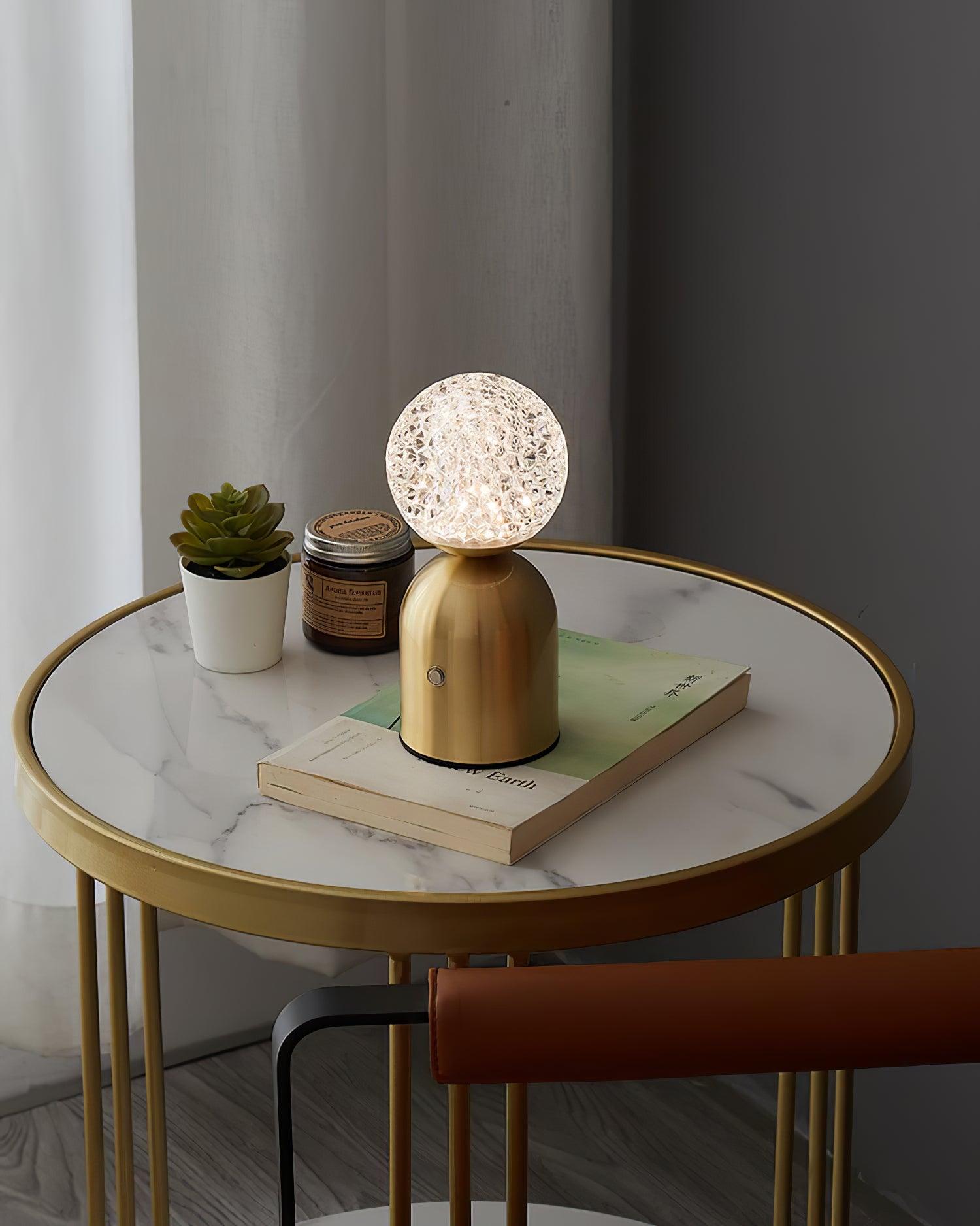 Atlas Diamond-Cut Cordless Table Lamp