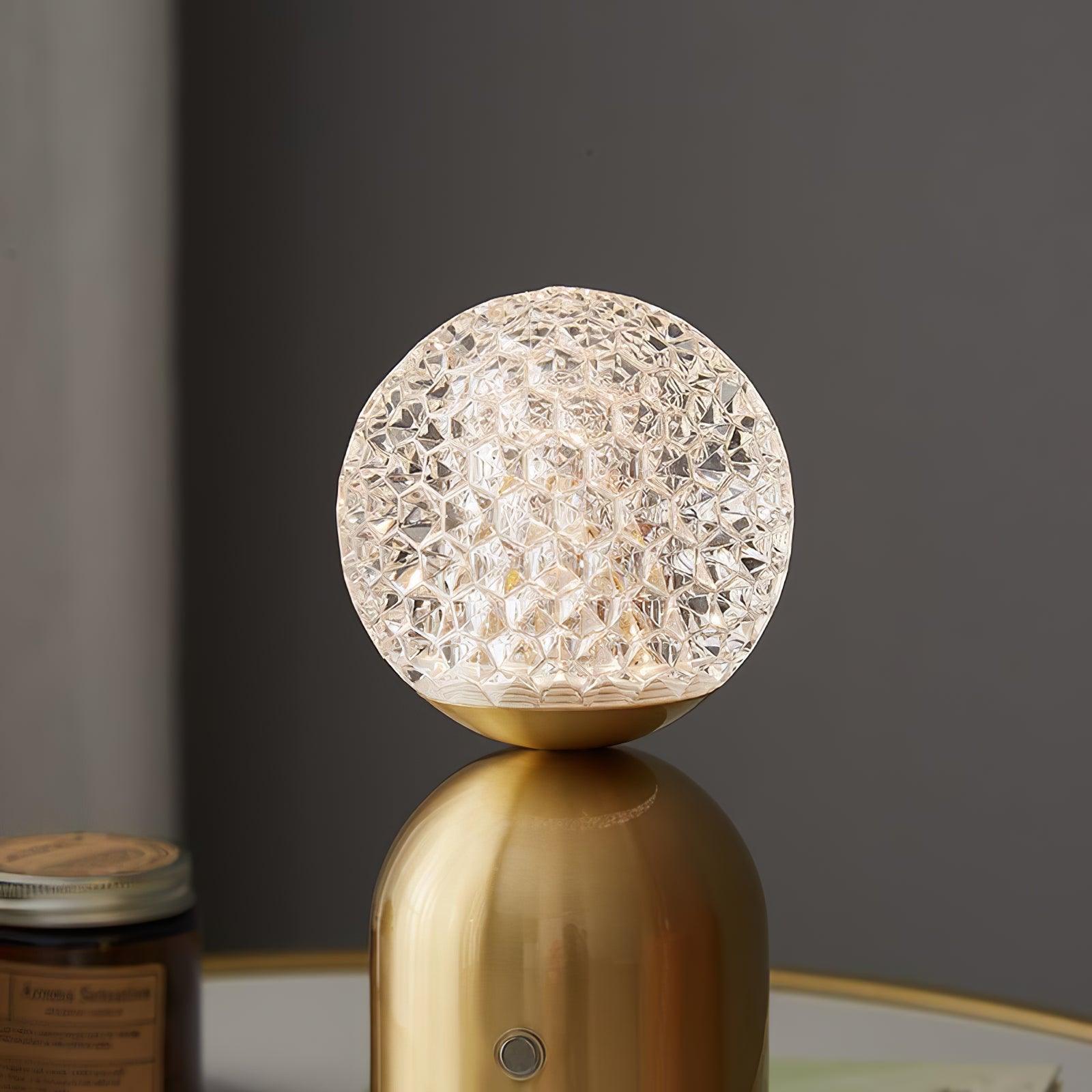 Atlas Diamond-Cut Cordless Table Lamp