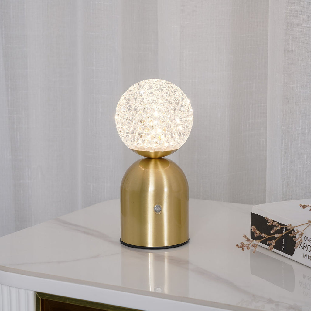 Atlas Diamond-Cut Cordless Table Lamp