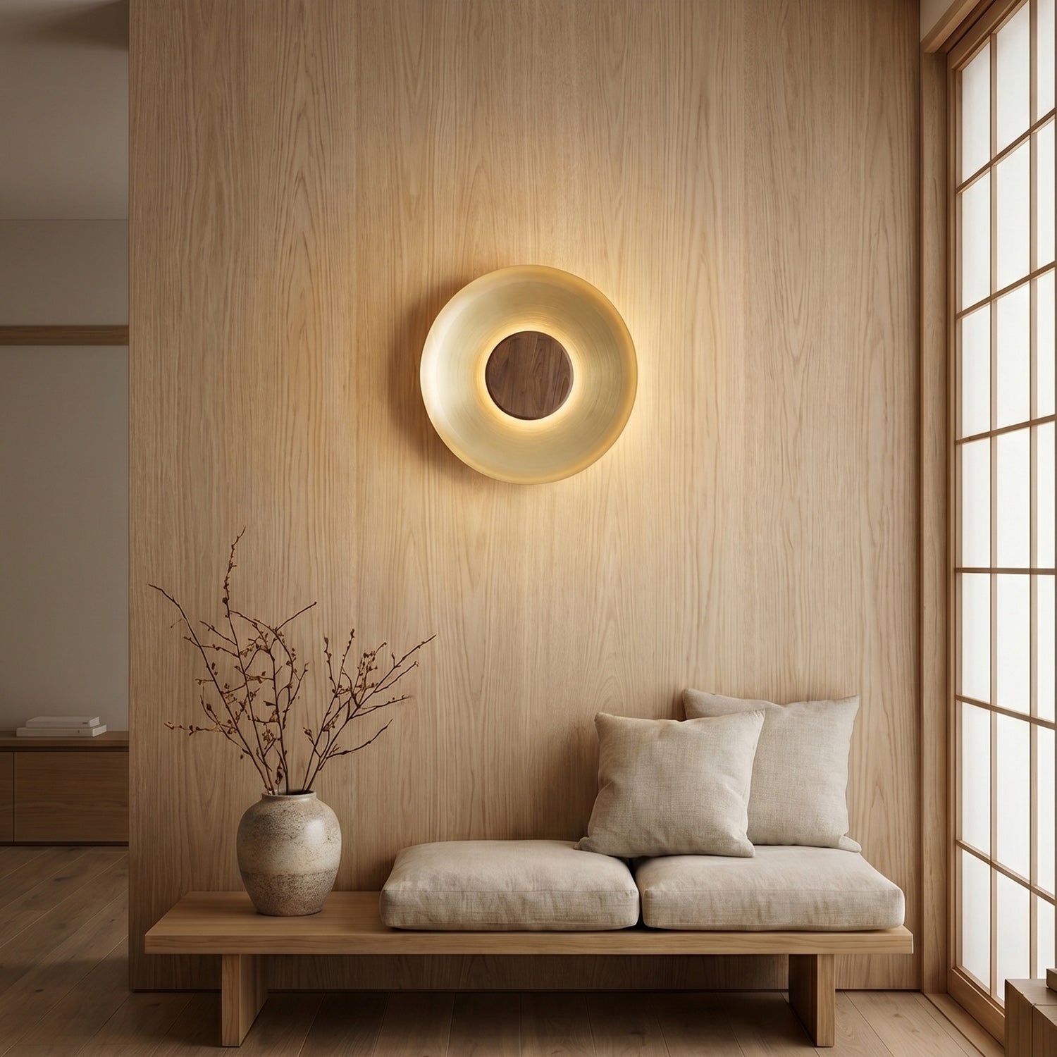 Aula Disc Halo LED Wall Sconce