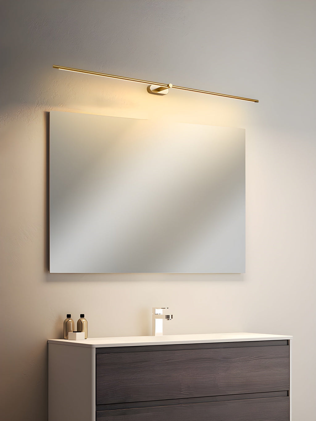 Auralin: Minimalistic Rechargeable LED Wall Light – Wireless Lamp for Bathroom & Living Room