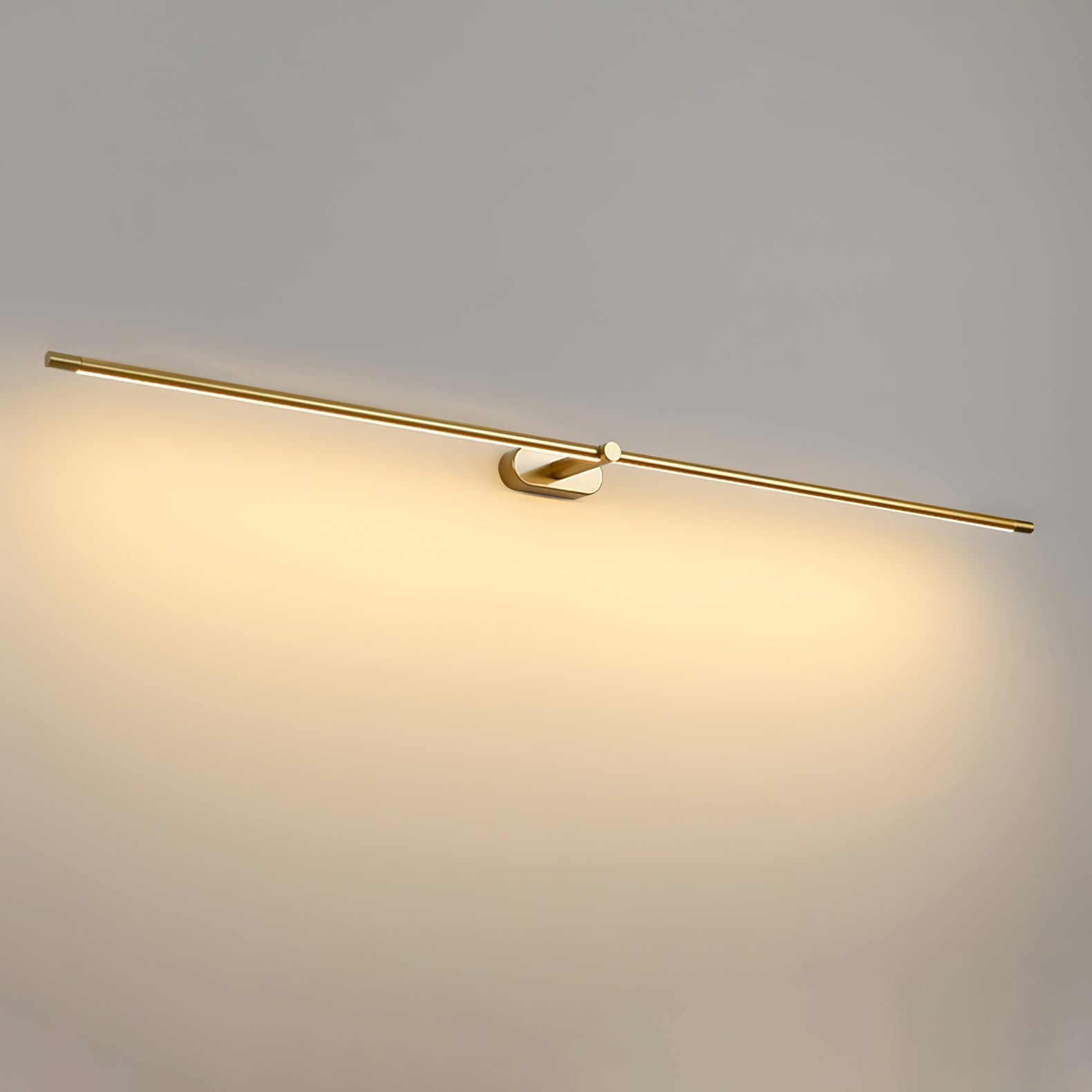 Auralin: Minimalistic Rechargeable LED Wall Light – Wireless Lamp for Bathroom & Living Room