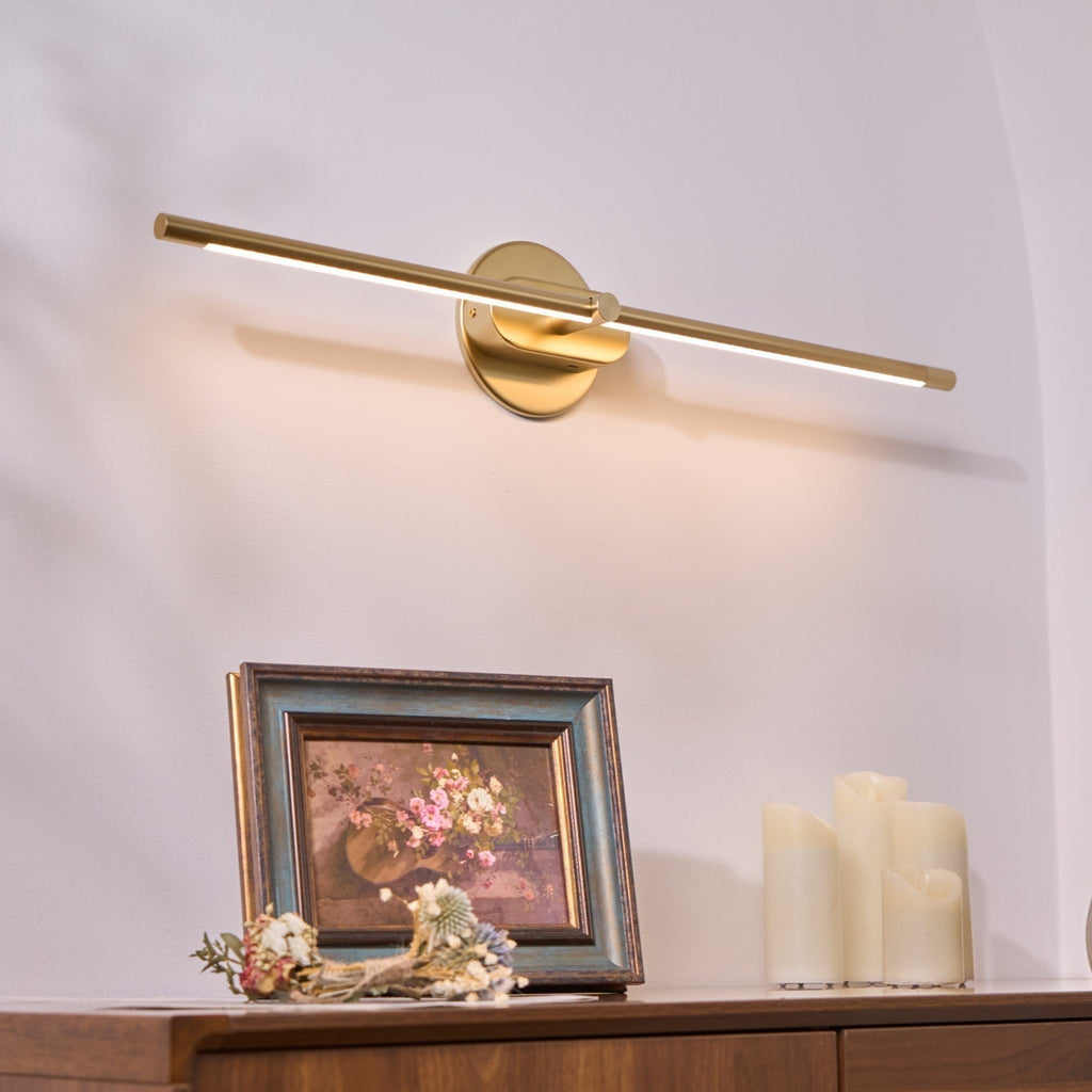 Auralin: Minimalistic Rechargeable LED Wall Light – Wireless Lamp for Bathroom & Living Room