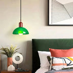 Auraviva: Colored LED Pendant Light Made of Glass in Bowl Shape – for Modern & Classic Living Spaces