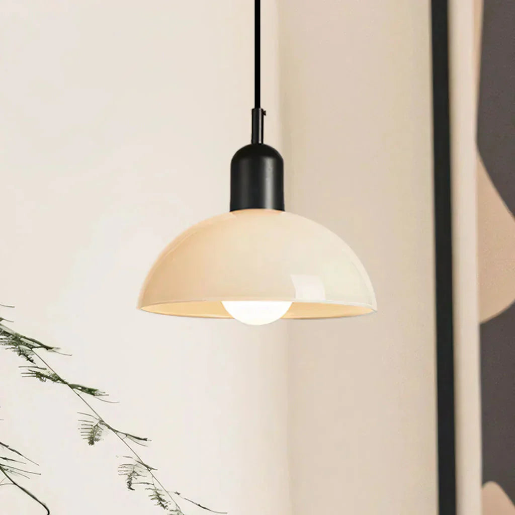 Auraviva: Colored LED Pendant Light Made of Glass in Bowl Shape – for Modern & Classic Living Spaces