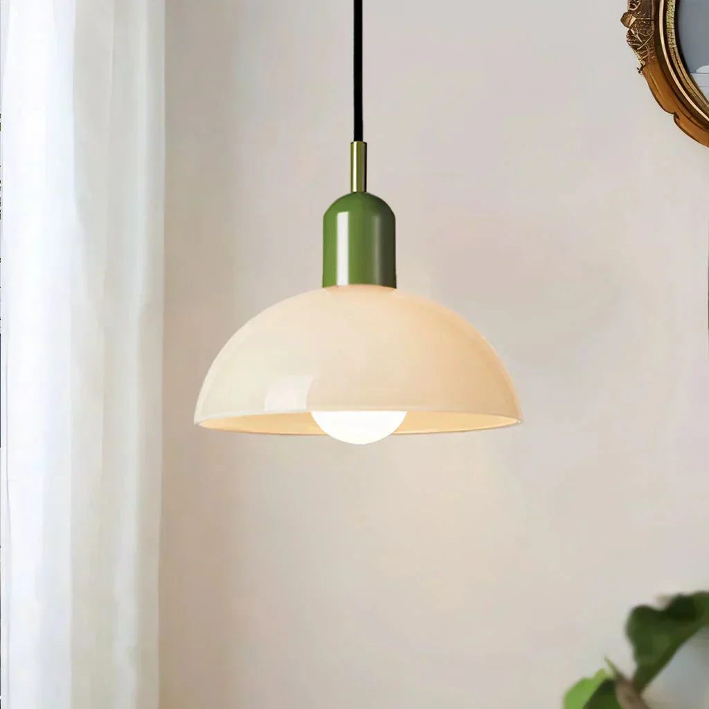 Auraviva: Colored LED Pendant Light Made of Glass in Bowl Shape – for Modern & Classic Living Spaces