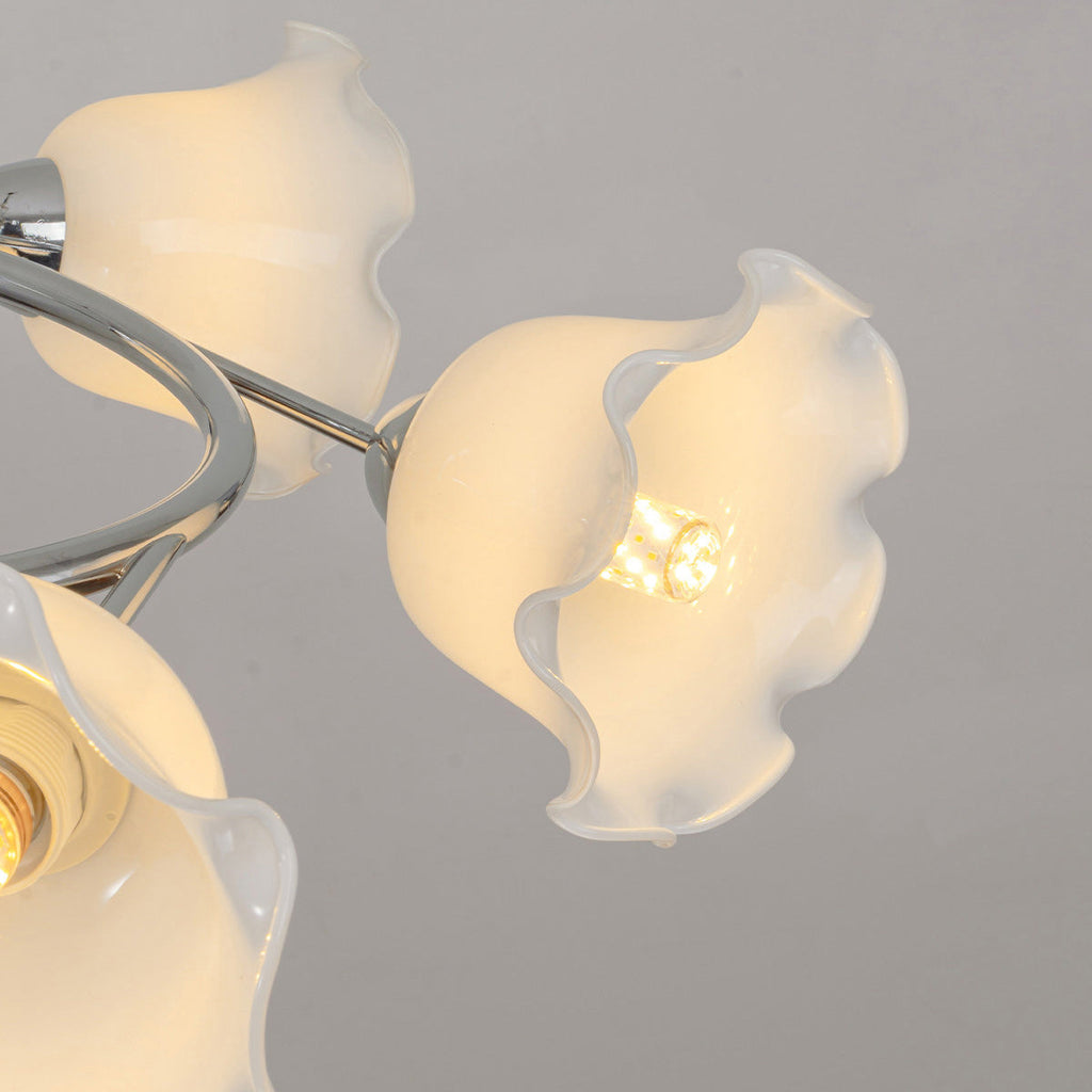 Auray Swirl 6-Light Glass Ceiling Light