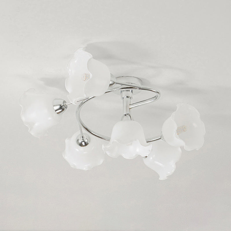 Auray Swirl 6-Light Glass Ceiling Light