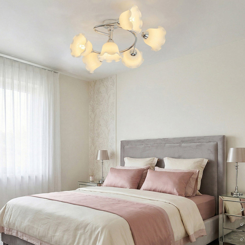 Auray Swirl 6-Light Glass Ceiling Light