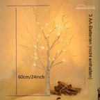 Aurelia 2-Piece Set LED Birch Tree Lights – Christmas & Decoration