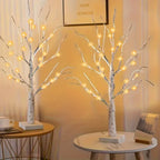 Aurelia 2-Piece Set LED Birch Tree Lights – Christmas & Decoration