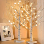 Aurelia 2-Piece Set LED Birch Tree Lights – Christmas & Decoration