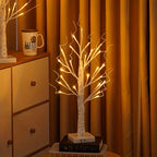 Aurelia 2-Piece Set LED Birch Tree Lights – Christmas & Decoration