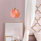 AureliaBloom: Designer Glass Pendant Light in Petal Design – Ideal for Living Rooms & Bedrooms