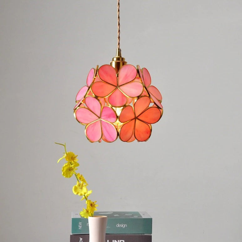 AureliaBloom: Designer Glass Pendant Light in Petal Design – Ideal for Living Rooms & Bedrooms