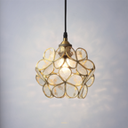 AureliaBloom: Designer Glass Pendant Light in Petal Design – Ideal for Living Rooms & Bedrooms