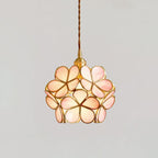 AureliaBloom: Designer Glass Pendant Light in Petal Design – Ideal for Living Rooms & Bedrooms