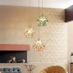 AureliaBloom: Designer Glass Pendant Light in Petal Design – Ideal for Living Rooms & Bedrooms