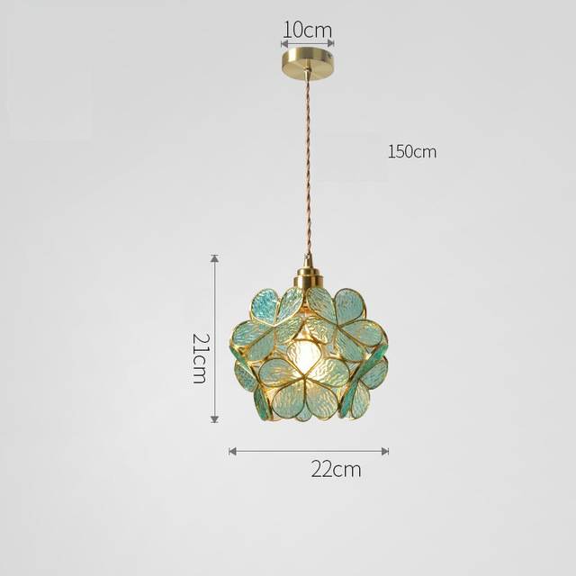 AureliaBloom: Designer Glass Pendant Light in Petal Design – Ideal for Living Rooms & Bedrooms