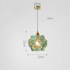 AureliaBloom: Designer Glass Pendant Light in Petal Design – Ideal for Living Rooms & Bedrooms