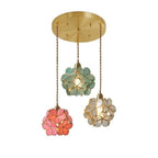 AureliaBloom: Designer Glass Pendant Light in Petal Design – Ideal for Living Rooms & Bedrooms