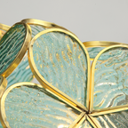 AureliaBloom: Designer Glass Pendant Light in Petal Design – Ideal for Living Rooms & Bedrooms