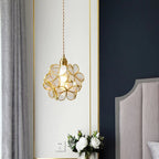 AureliaBloom: Designer Glass Pendant Light in Petal Design – Ideal for Living Rooms & Bedrooms