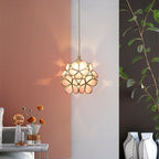 AureliaBloom: Designer Glass Pendant Light in Petal Design – Ideal for Living Rooms & Bedrooms