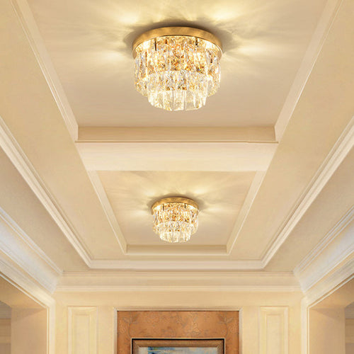 Aurestia: Luxury LED Ceiling Light made of Metal & Crystal – for Living Room & Bedroom